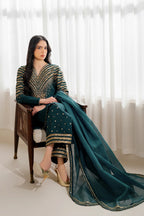 Jazmin Luxury Formal Embroidered Raw Silk UR-7056 - TC-1433