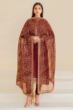 Jazmin Luxury Lawn Edition'25 UR-7017 - TC-1153