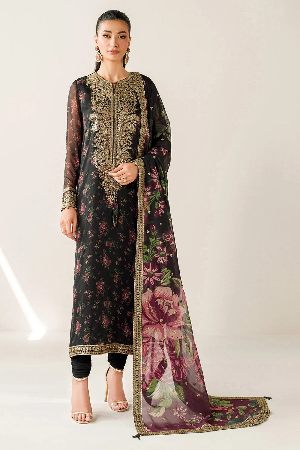 Jazmin Embroidered Printed Lawn Edition'25 UC-3083 - TC-1400