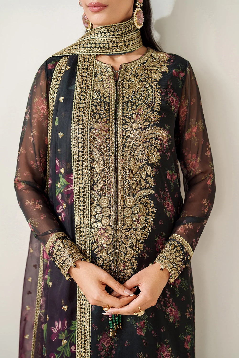 Jazmin Embroidered Printed Lawn Edition'25 UC-3083 - TC-1400