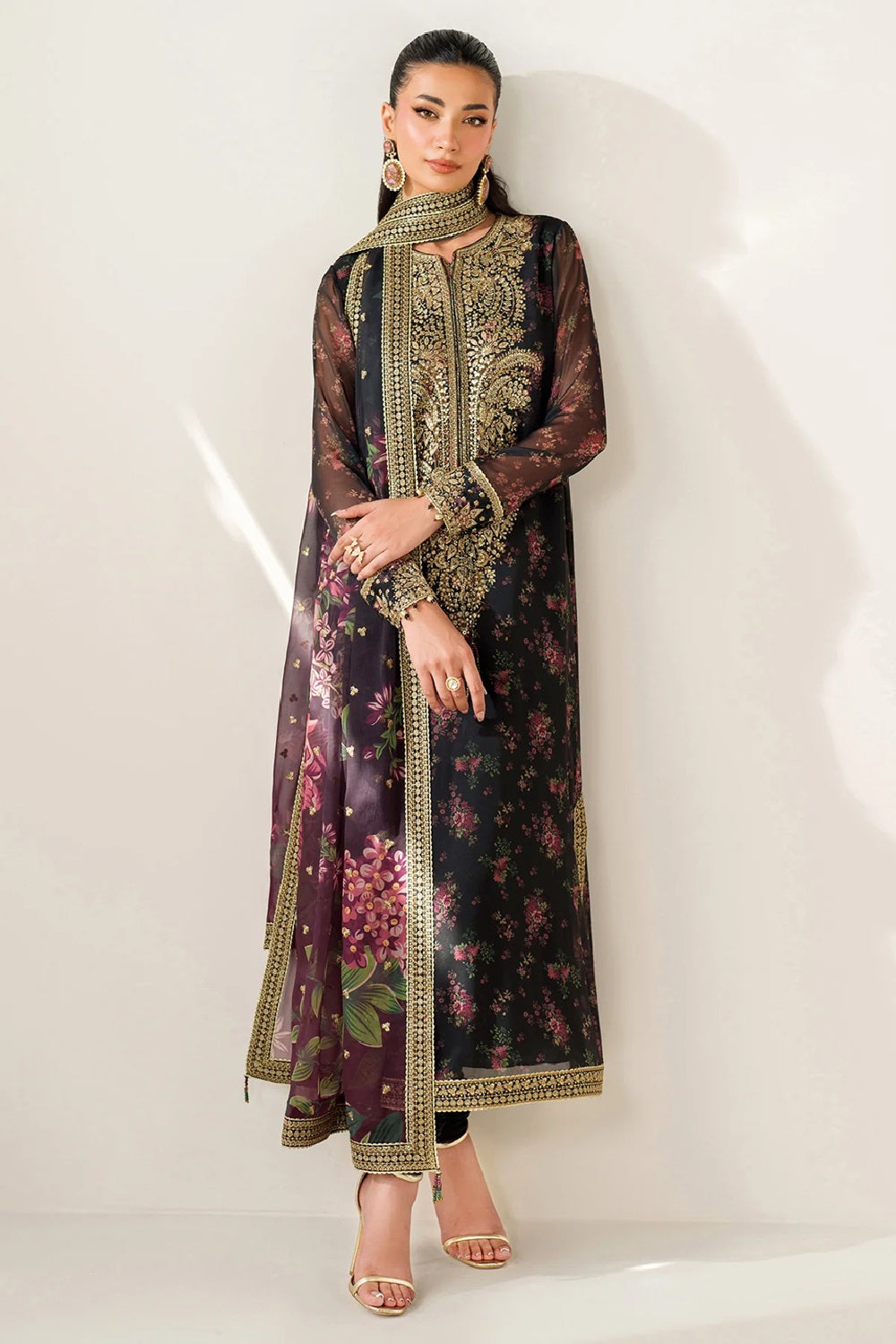 Jazmin Embroidered Printed Lawn Edition'25 UC-3083 - TC-1400