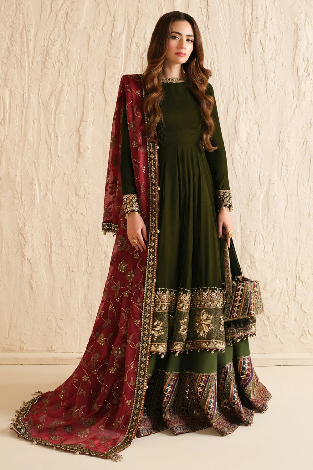 Jazmin Embroidered Velvet Formal VF-2036 - TC-1390