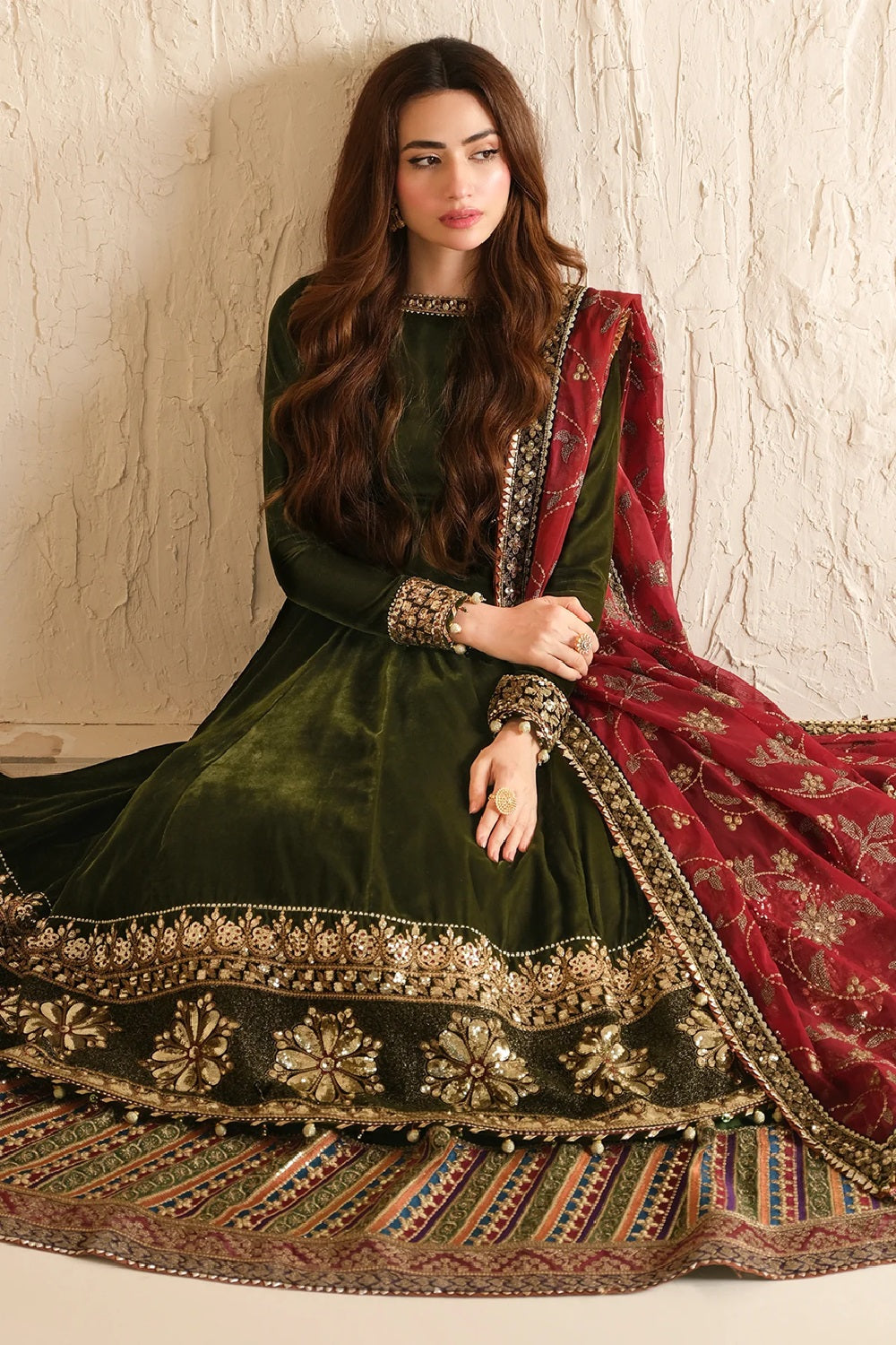 Jazmin Embroidered Velvet Formal VF-2036 - TC-1390