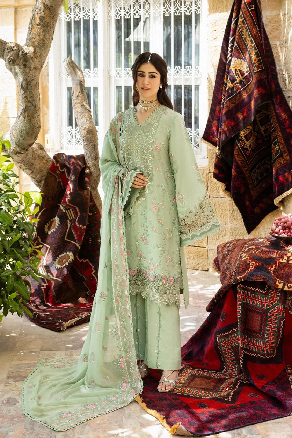Kahf Premium Luxury Embroidered Lawn KKH-01 PRIMROSE - TC-1613