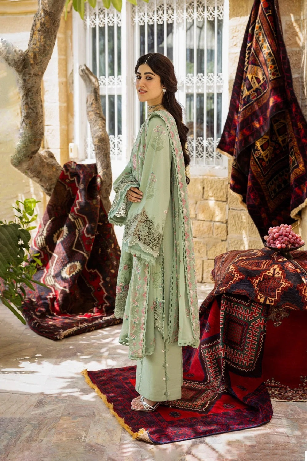 Kahf Premium Luxury Embroidered Lawn KKH-01 PRIMROSE - TC-1613