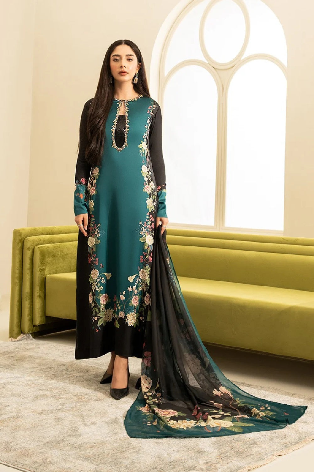 LULUSAR -Karozit Festive Dress - Charmeuse Silk - TC-949