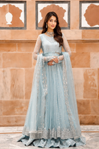 Alayna Pishwas Maxi Formal Wedding Collection – SKY BLUE - TC-1777