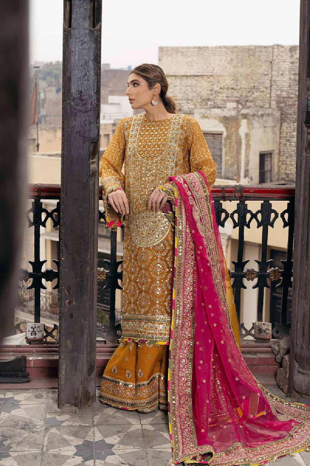 MNR - SAGAR KINARE by Mohsin Naveed Ranjha Wedding Festive'25 - KESARI - TC-525