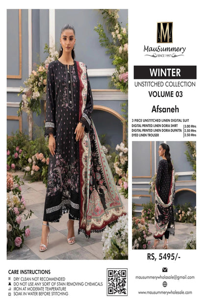 Original Mausummery Unstitch Digital Linen Vol 3 - AFSANEH - TC-1034