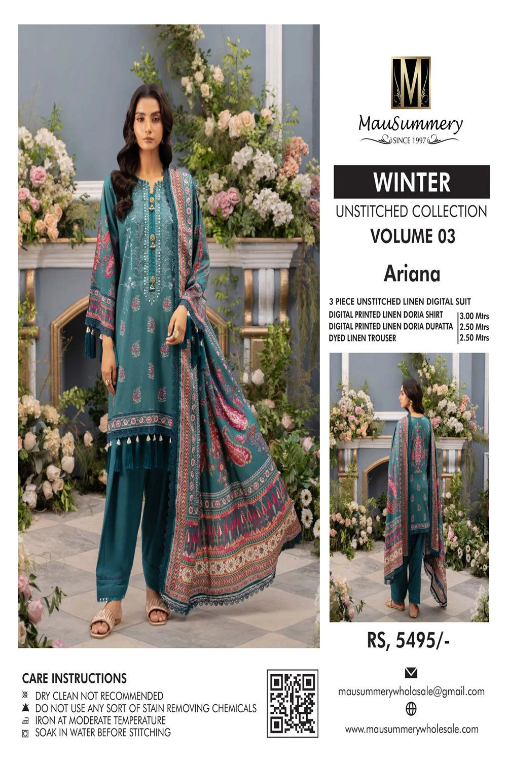 Original Mausummery Unstitch Digital Linen Vol 3 - ARIANA - TC-1035