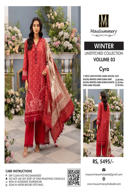 Original Mausummery Unstitch Digital Linen Vol 3 - FEROZEH - TC-1038