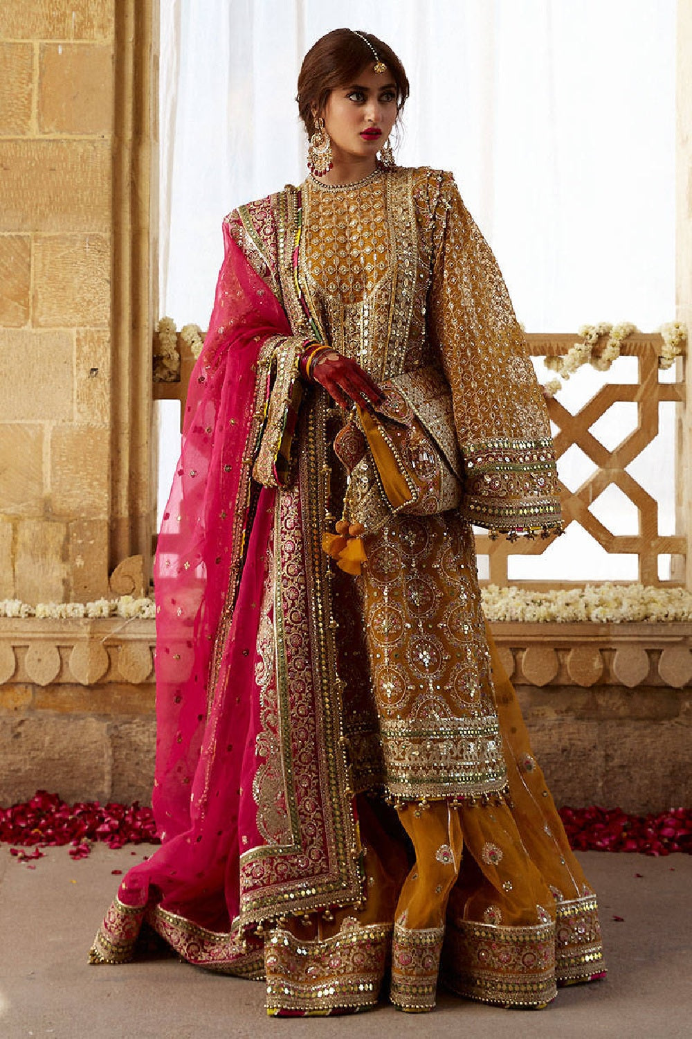 MNR - SAGAR KINARE by Mohsin Naveed Ranjha Wedding Festive'25 - KESARI - TC-525
