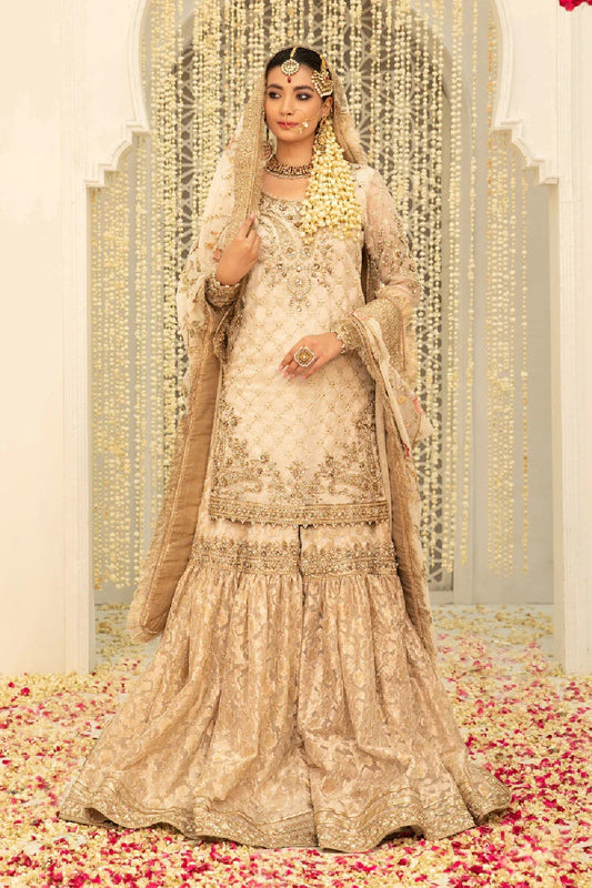 Maria B. Baad-E-Saba M.Couture Vol.6 !! Ivory Gold MC-047 - TC-549