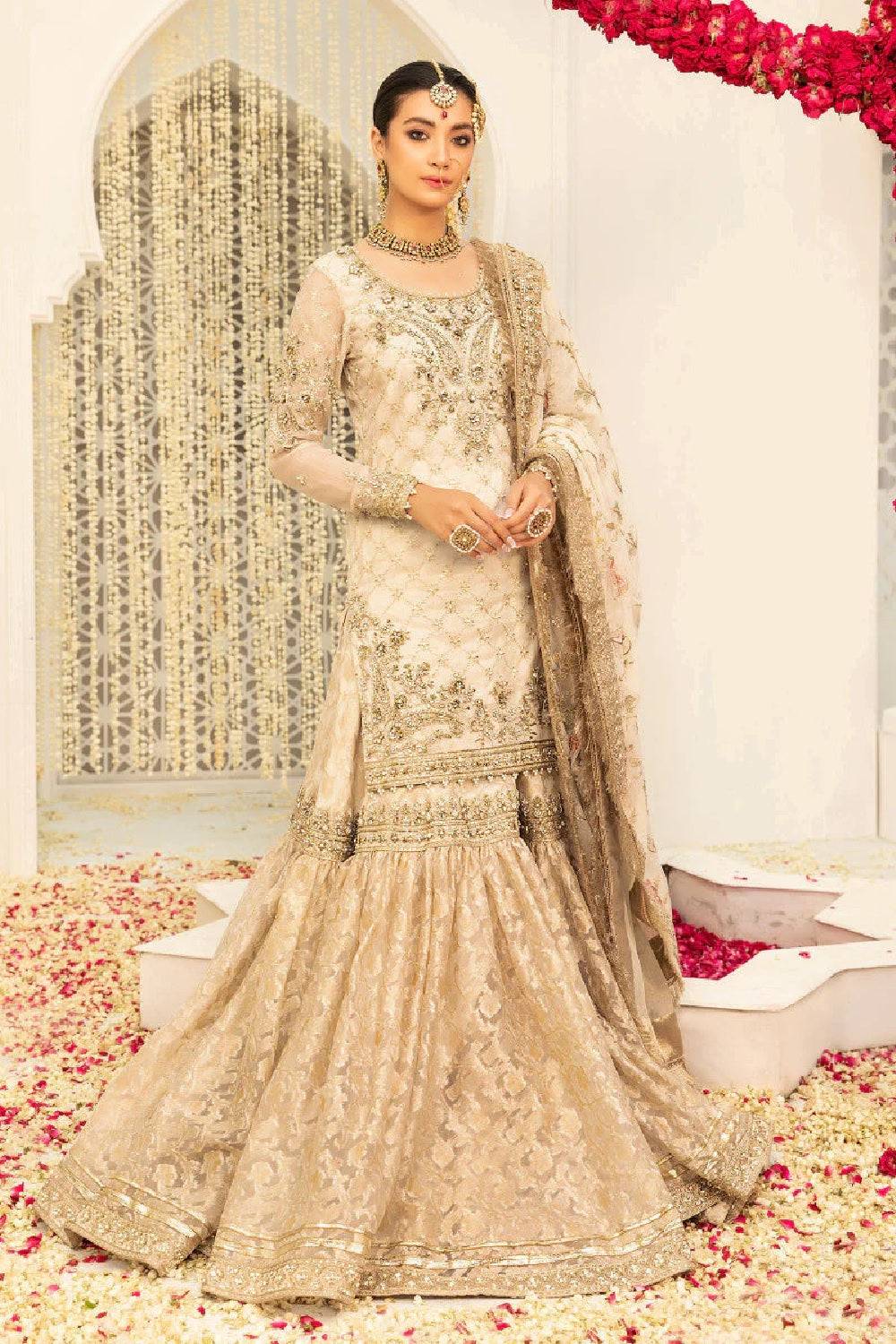 Maria B. Baad-E-Saba M.Couture Vol.6 !! Ivory Gold MC-047 - TC-549