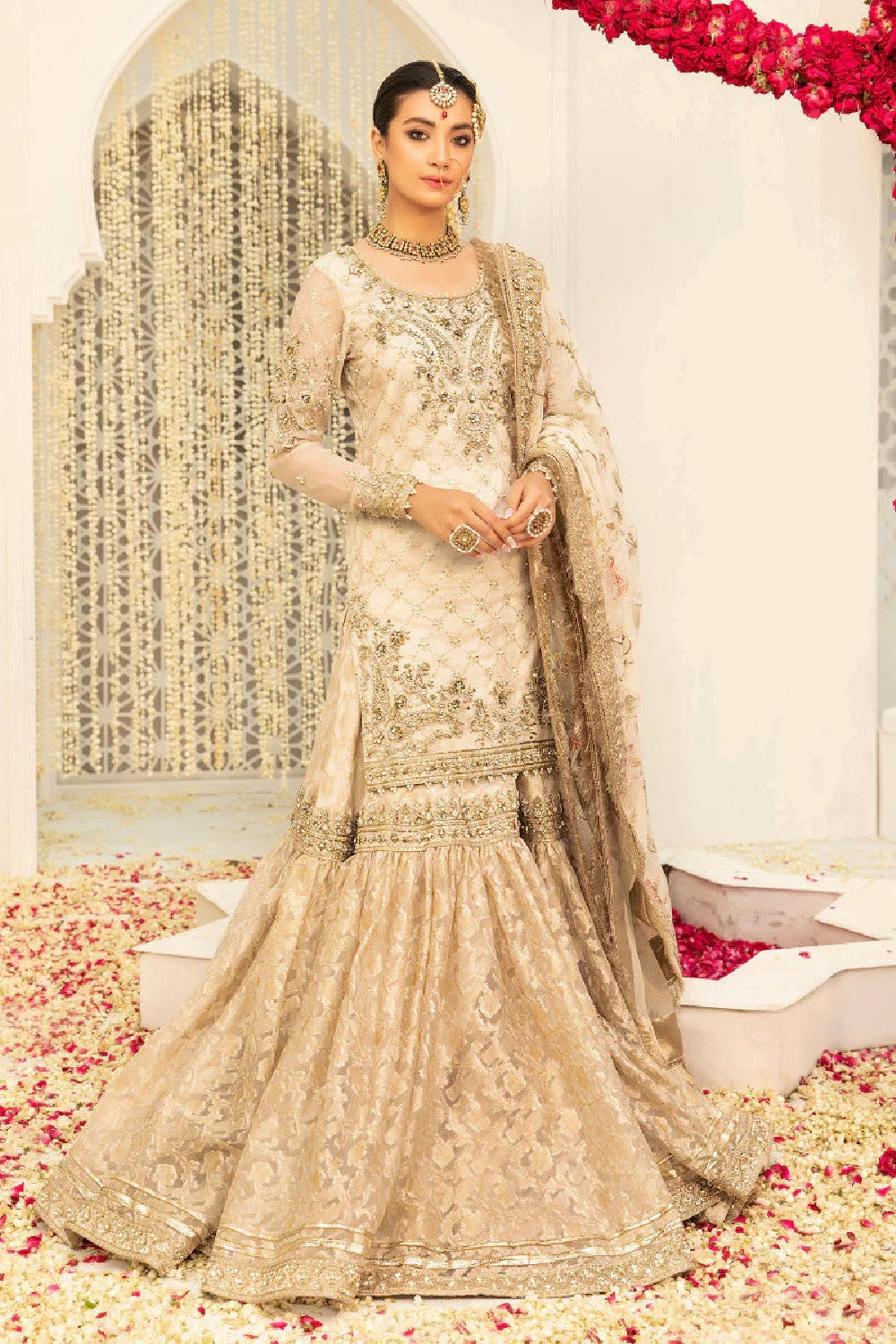 Maria B. Baad-E-Saba M.Couture Vol.6 !! Ivory Gold MC-047 - TC-549