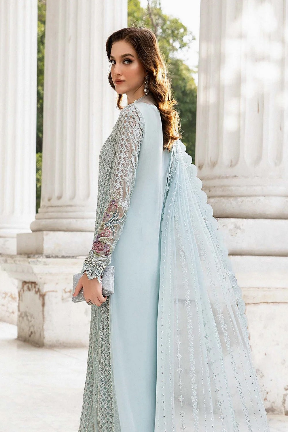 Maria.B. Mbroidered Embroidered Chiffon'24 - MPC-24-103 - TC-1003