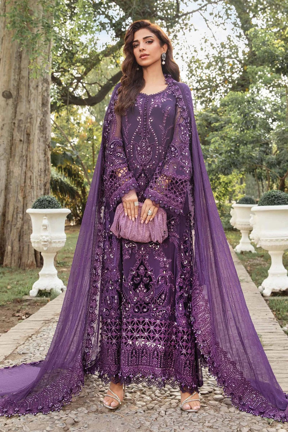 Maria.B. Mbroidered Embroidered Chiffon'24 - MPC-24-102 - TC-959