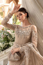 Maria.B. Mbroidered Eid Edition Chiffon Saree - BD-2801 - TC-1010