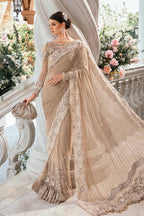 Maria.B. Mbroidered Eid Edition Chiffon Saree - BD-2801 - TC-1010