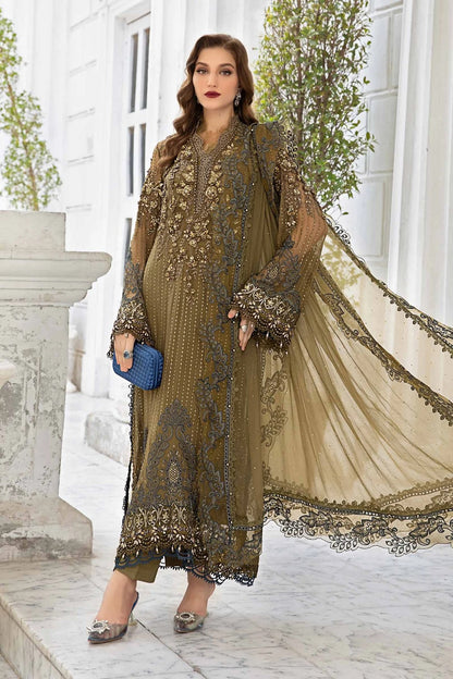 Maria.B. Mbroidered Embroidered Chiffon'24 - MPC-24-108 - TC-1012