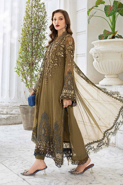 Maria.B. Mbroidered Embroidered Chiffon'24 - MPC-24-108 - TC-1012