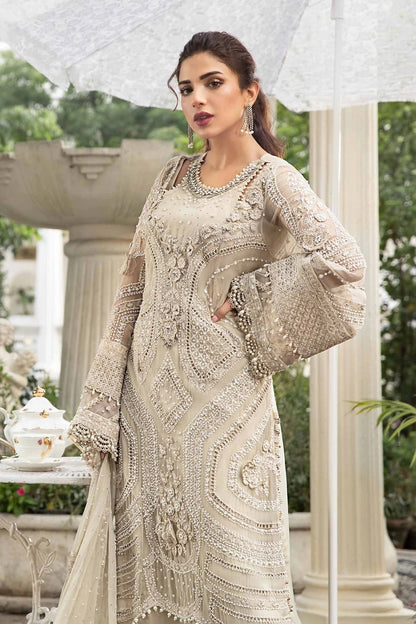 Maria.B. Mbroidered Embroidered Chiffon'24 - MPC-24-104 - TC-1025