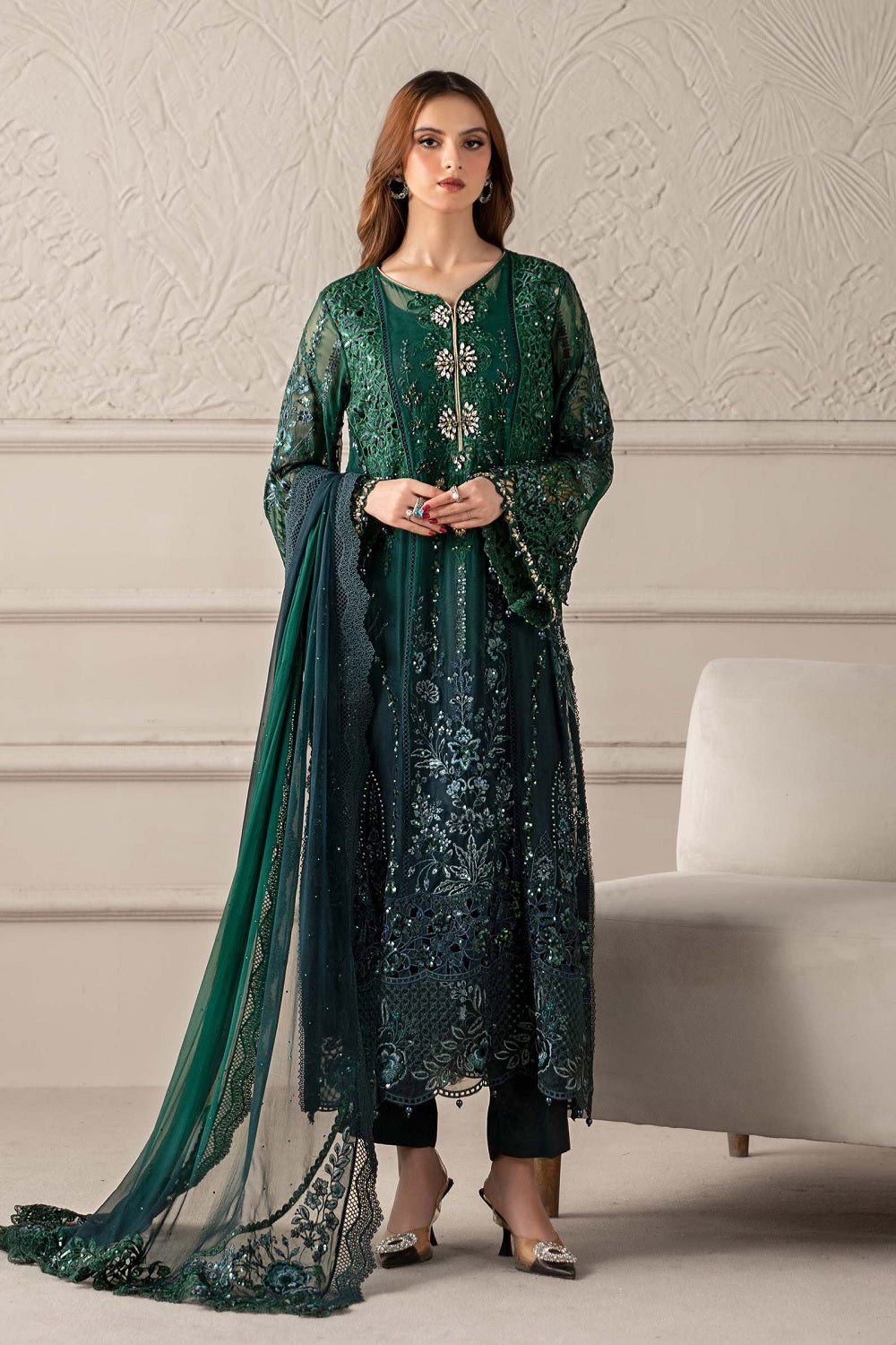 Maria.B. Mbroidered Wedding Chiffon Edition' 25 - TC-1392