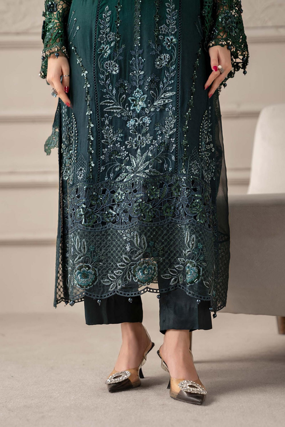 Maria.B. Mbroidered Wedding Chiffon Edition' 25 - TC-1392
