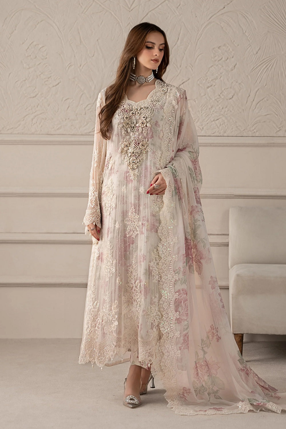 Maria.B. Luxury Formal Chiffon Edition'26 - MCS-25-101 - TC-1813