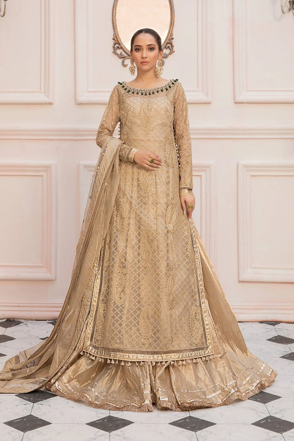 MARIA.B. LUXURY FORMAL GOLDEN ML-108-A - TC-843