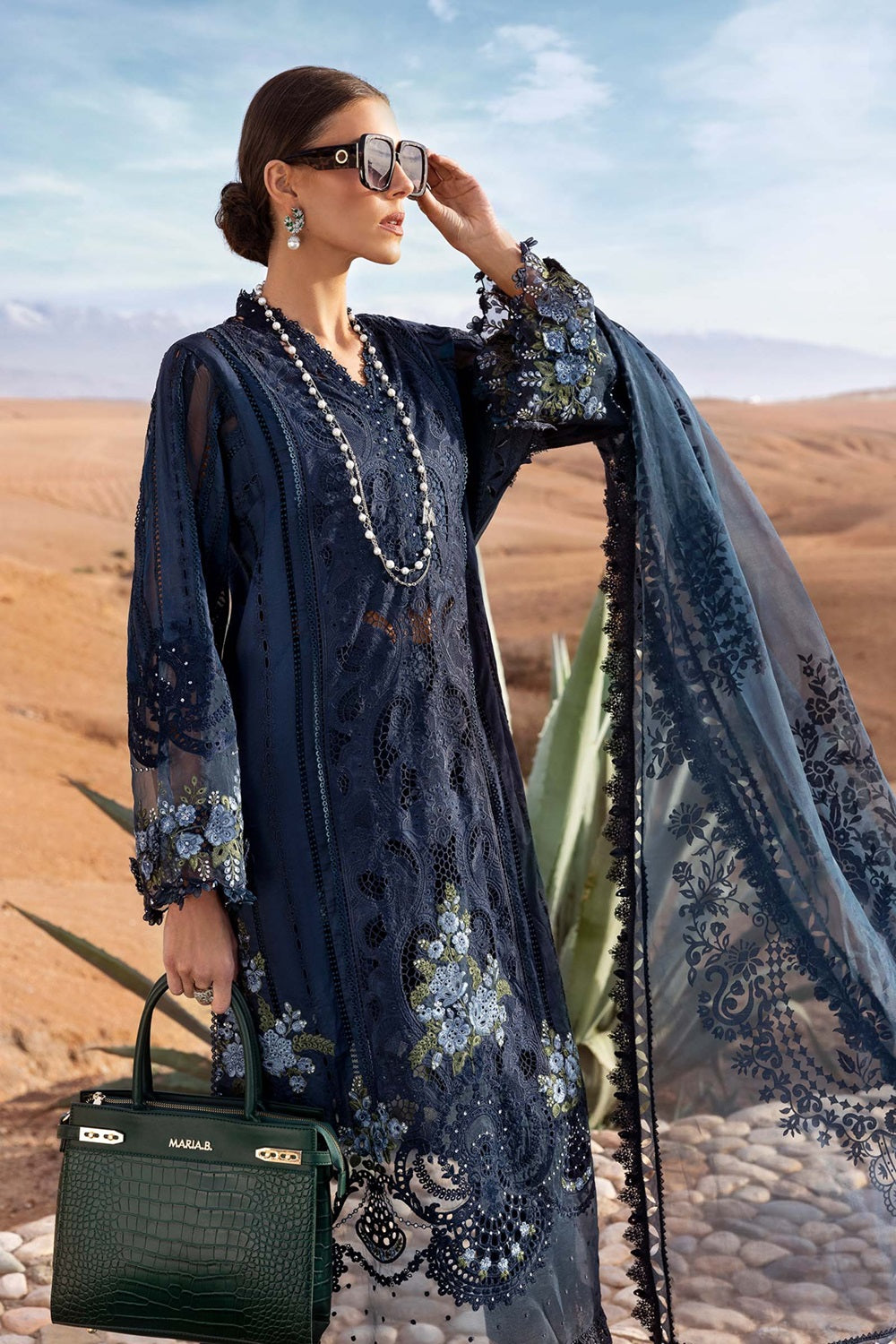 Maria.B. Voyage a'LUXE x Morocco Luxury Lawn' 25 D-2504-B - TC-1219