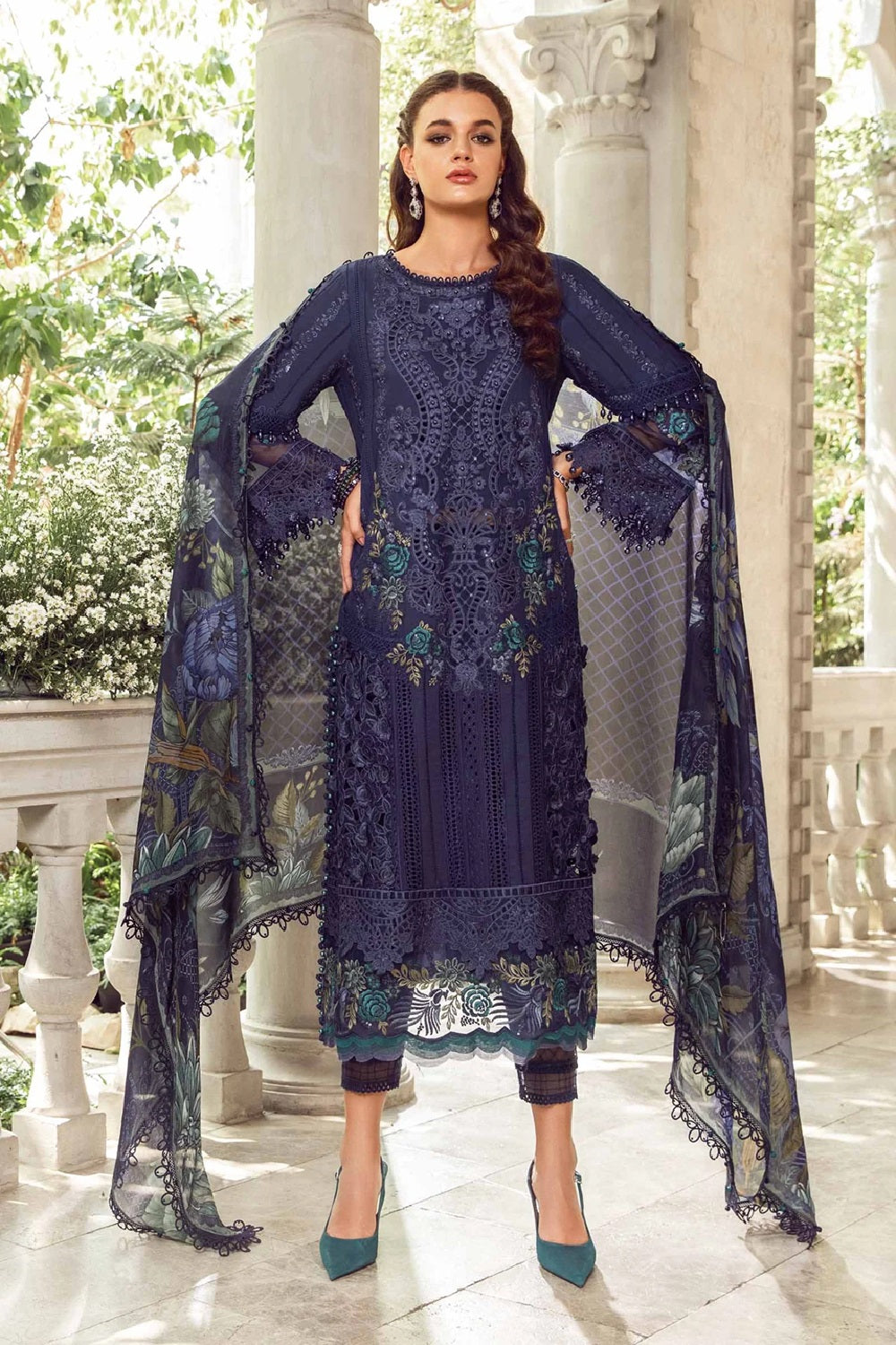 Maria.B. Luxury Lawn Eid 2 Edition'24 - 24-02 - TC-1107