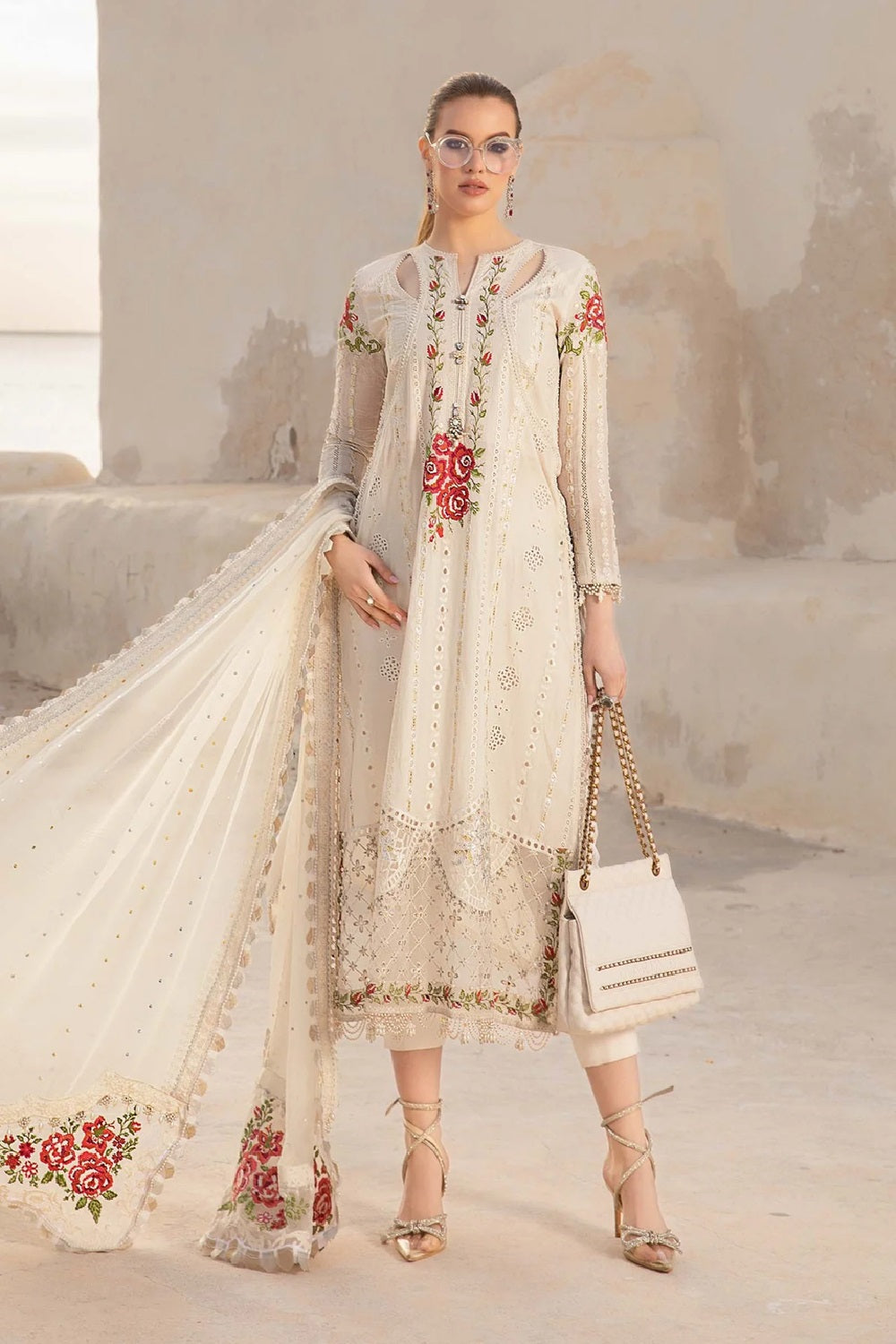 Maria.B. Luxury Lawn'25 - D-2412-A - TC-1108