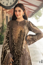 Maria.B. Winter LUXE Luxury Embroidered Velvet Suit | DL-1201 - TC-1506