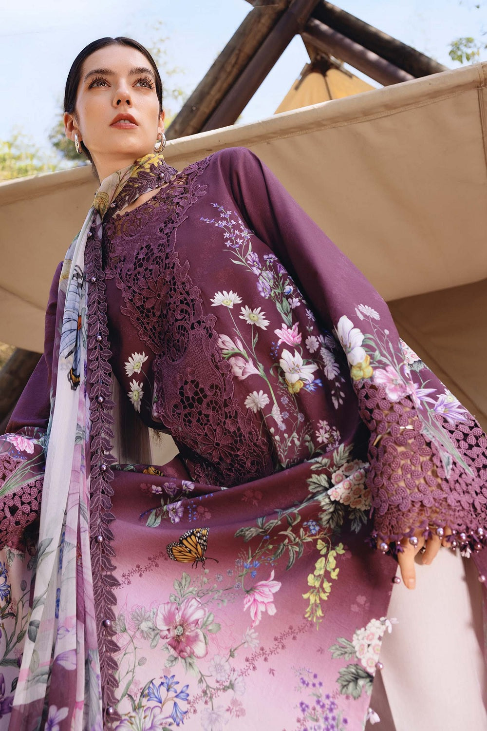 MPRINTS SPRING SUMMER '26 D09-B Embroidered Lawn - TC-1516