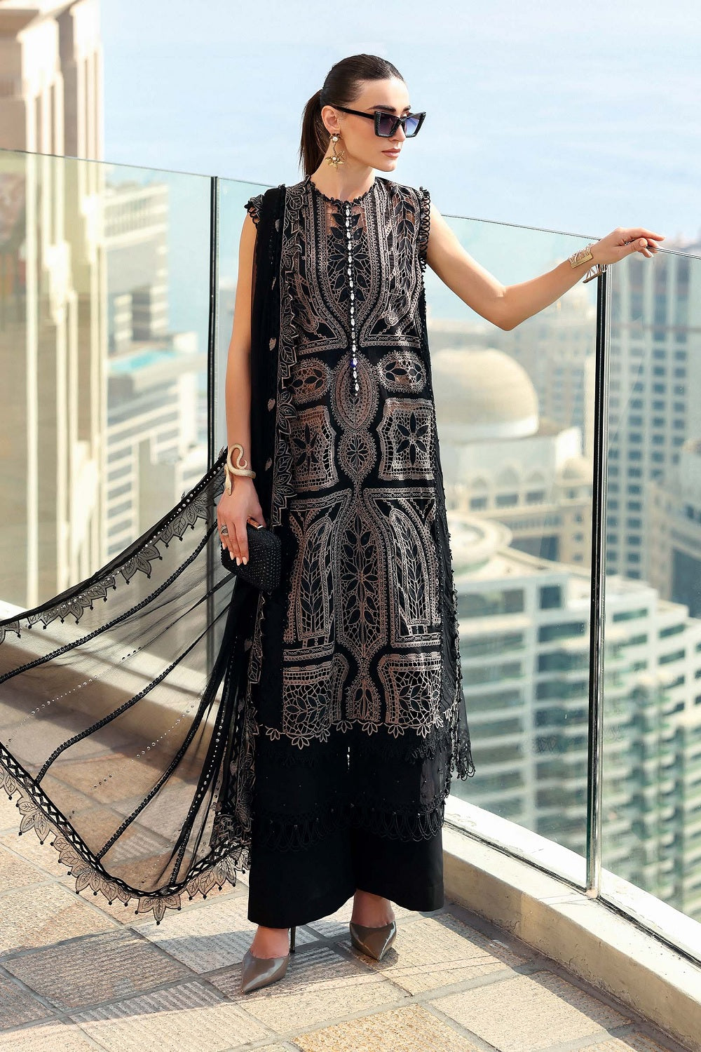 Maria.B. Luxury Lawn Eid Edit'26 - D-2608-B - TC-1528