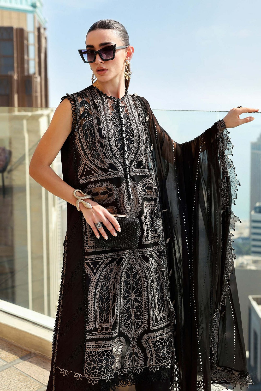 Maria.B. Luxury Lawn Eid Edit'26 - D-2608-B - TC-1528