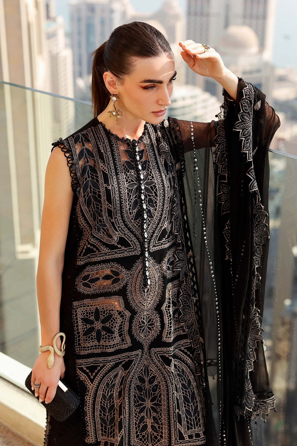 Maria.B. Luxury Lawn Eid Edit'26 - D-2608-B - TC-1528