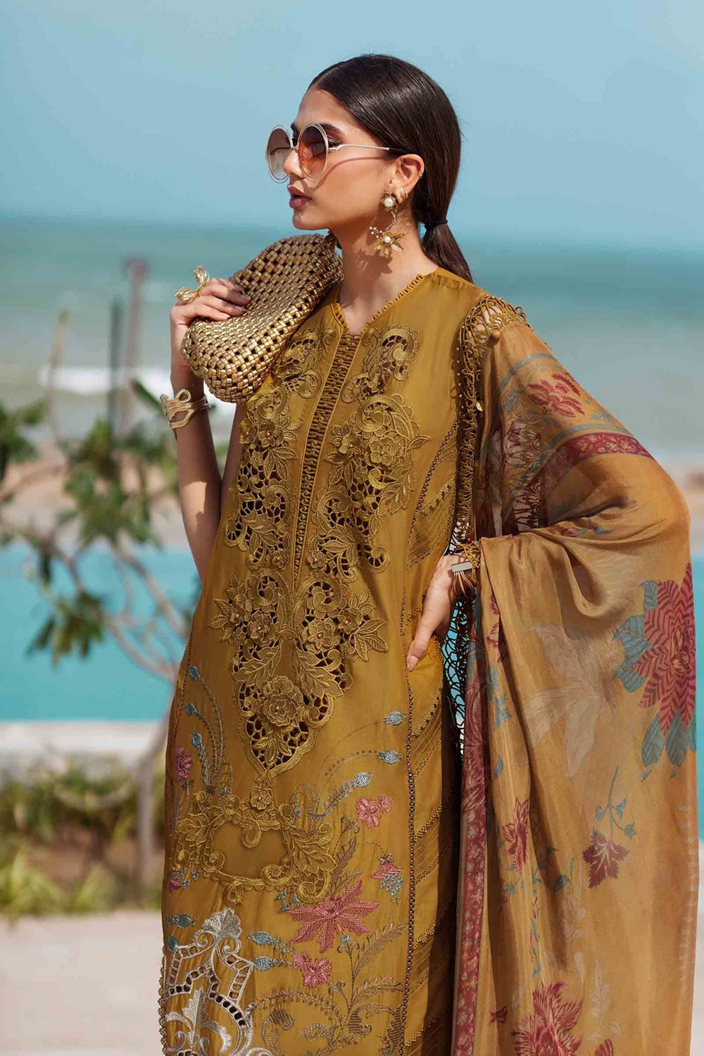 Maria.B Eid Luxury Lawn'25 EL-25-06 - TC-1280