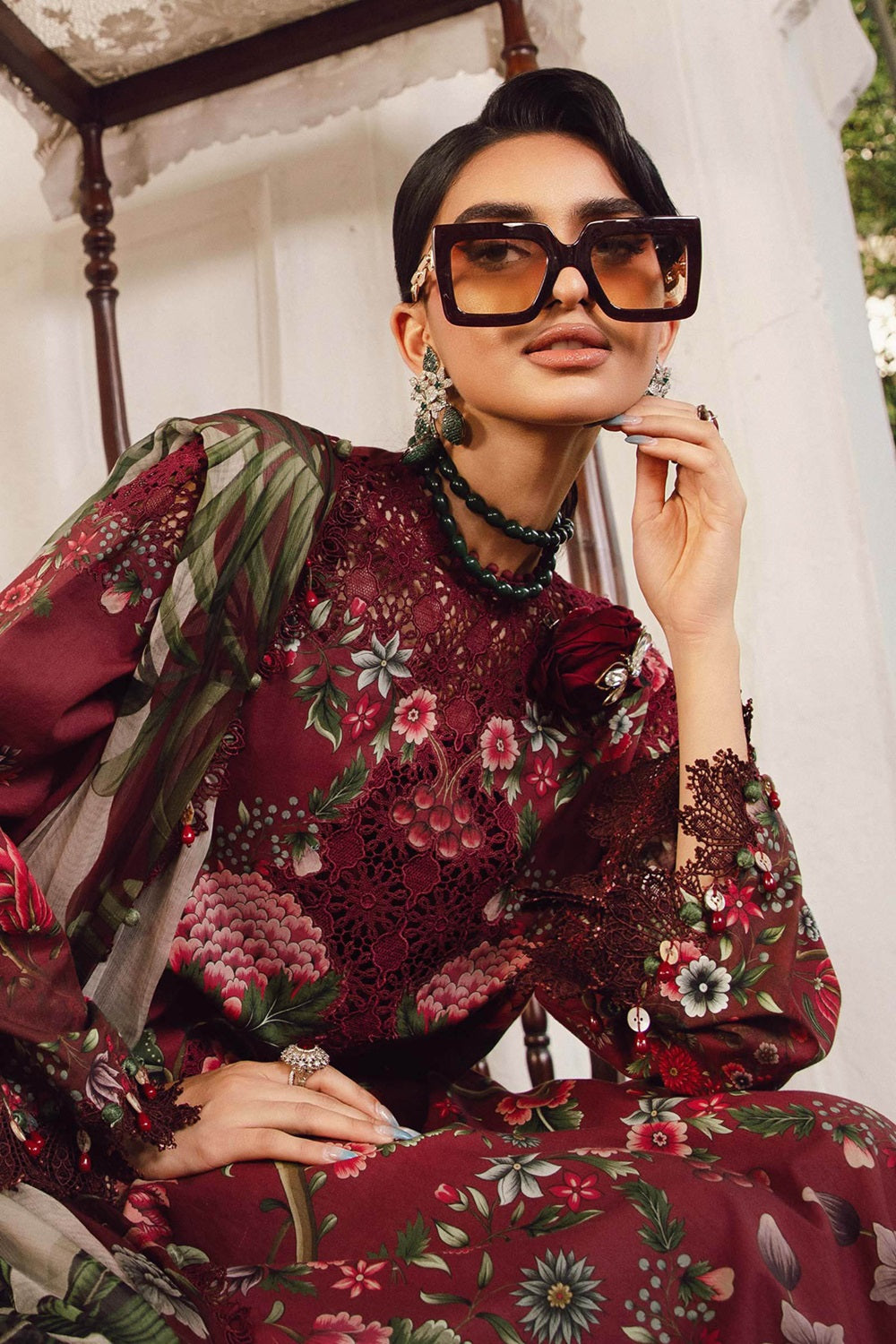 Maria.B Lawn Embroidered & Printed MPT-2709-A - TC-1485