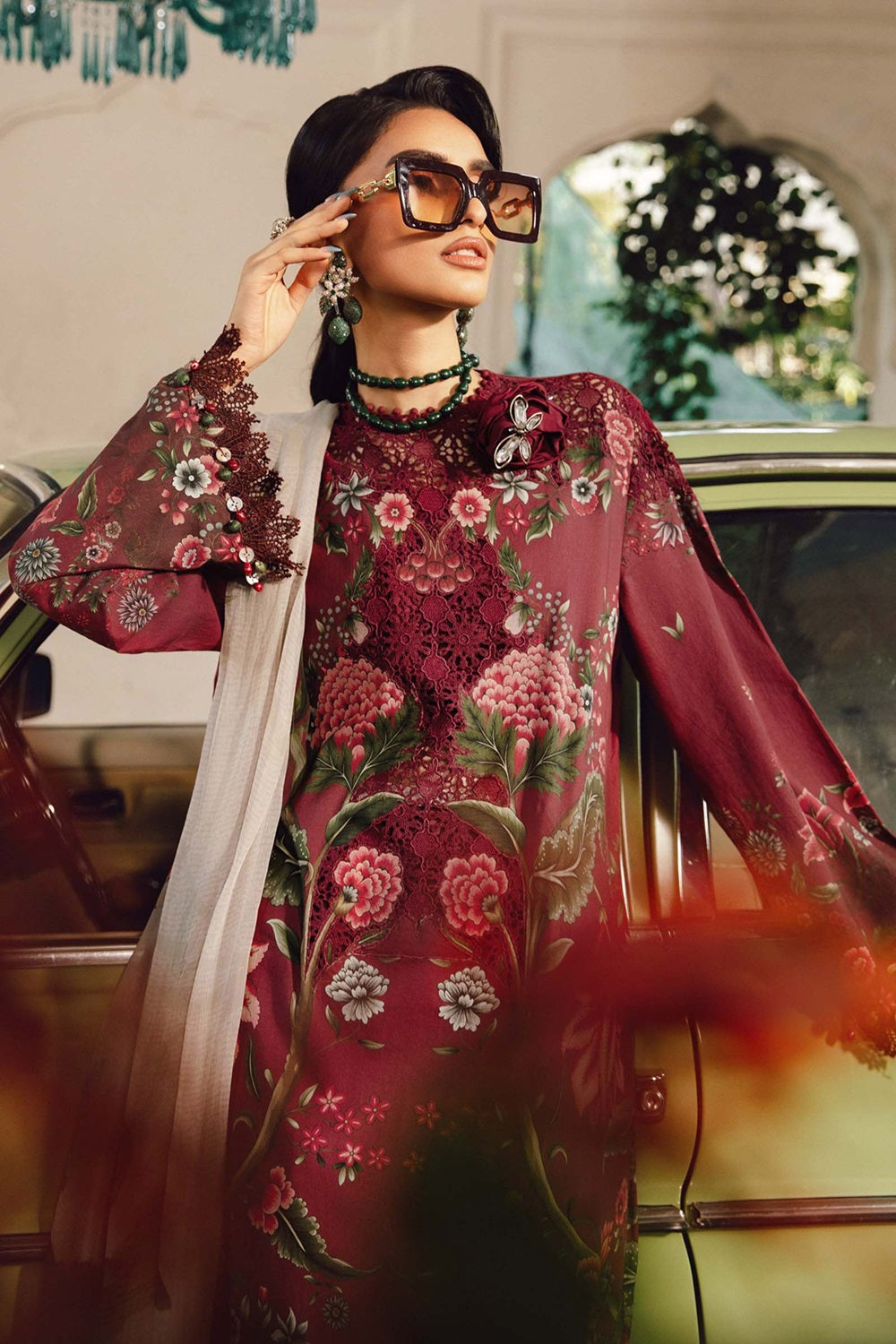 Maria.B Lawn Embroidered & Printed MPT-2709-A - TC-1485