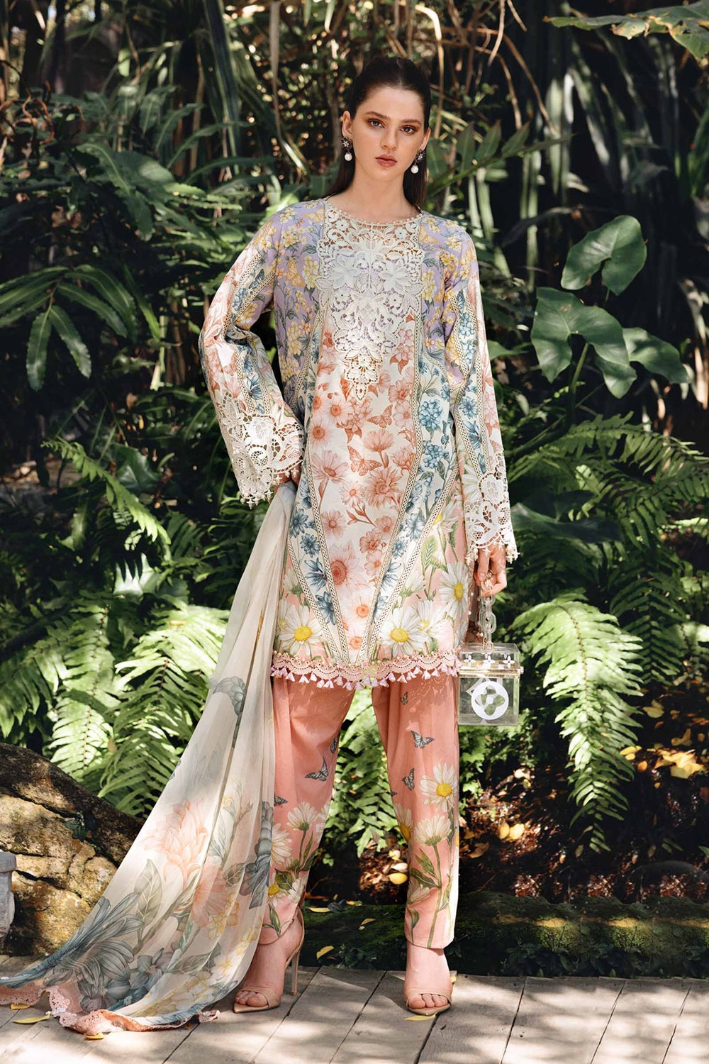 MPRINTS SPRING SUMMER '26 D10-B Embroidered Lawn - TC-1497