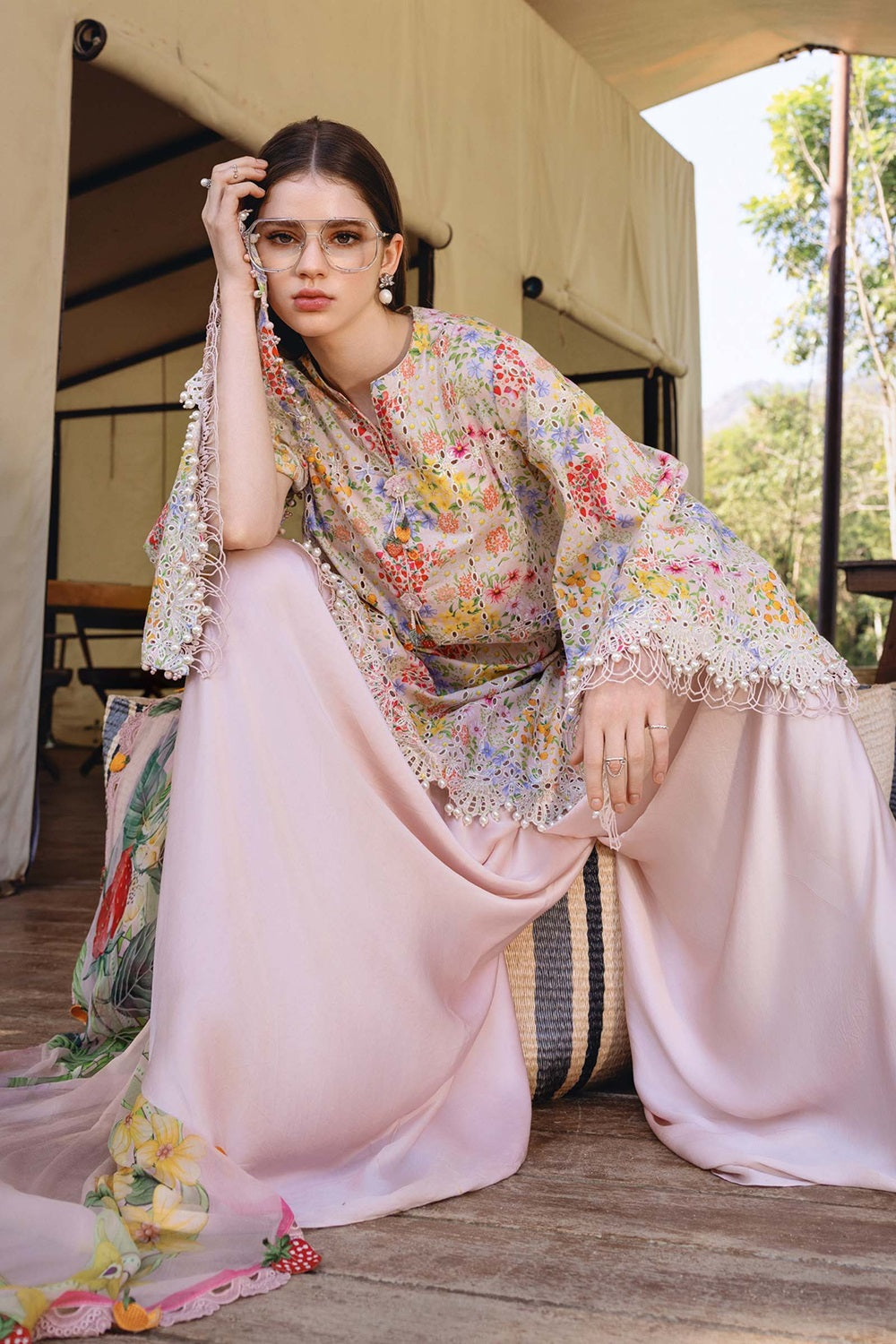 MPRINTS SPRING SUMMER '26 D14-A Embroidered Lawn - TC-1513