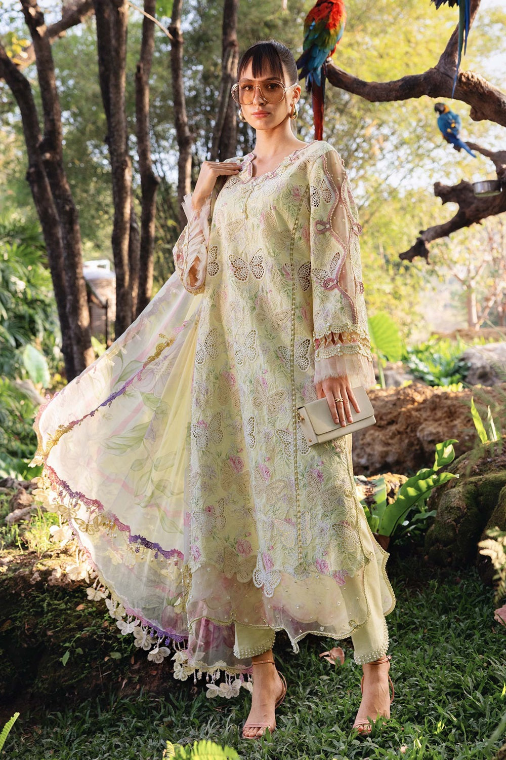 MPRINTS SPRING SUMMER '26 D01-B Embroidered Lawn - TC-1519