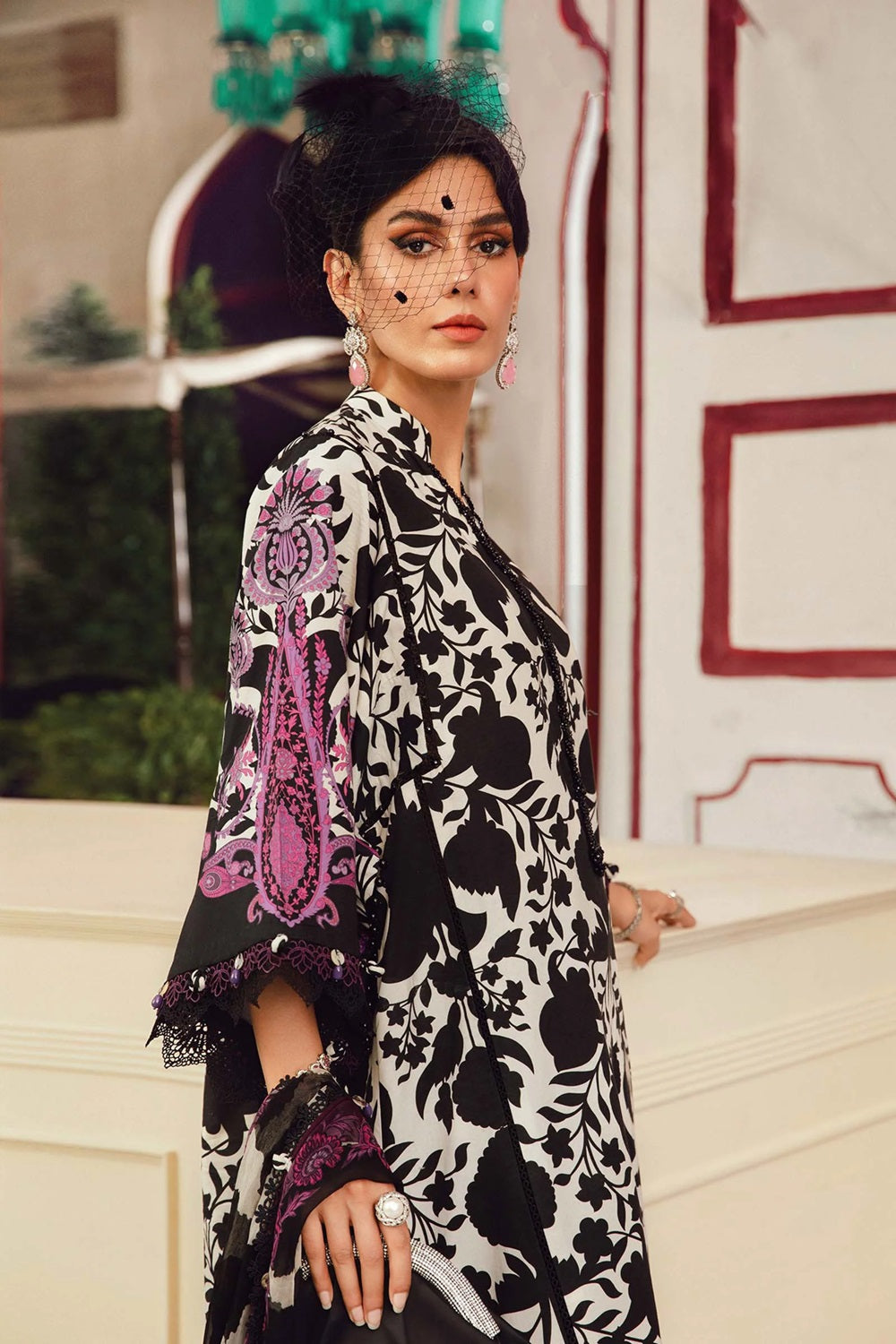 MPRINTS SPRING SUMMER '26 D-2704-B Embroidered Lawn - TC-1579