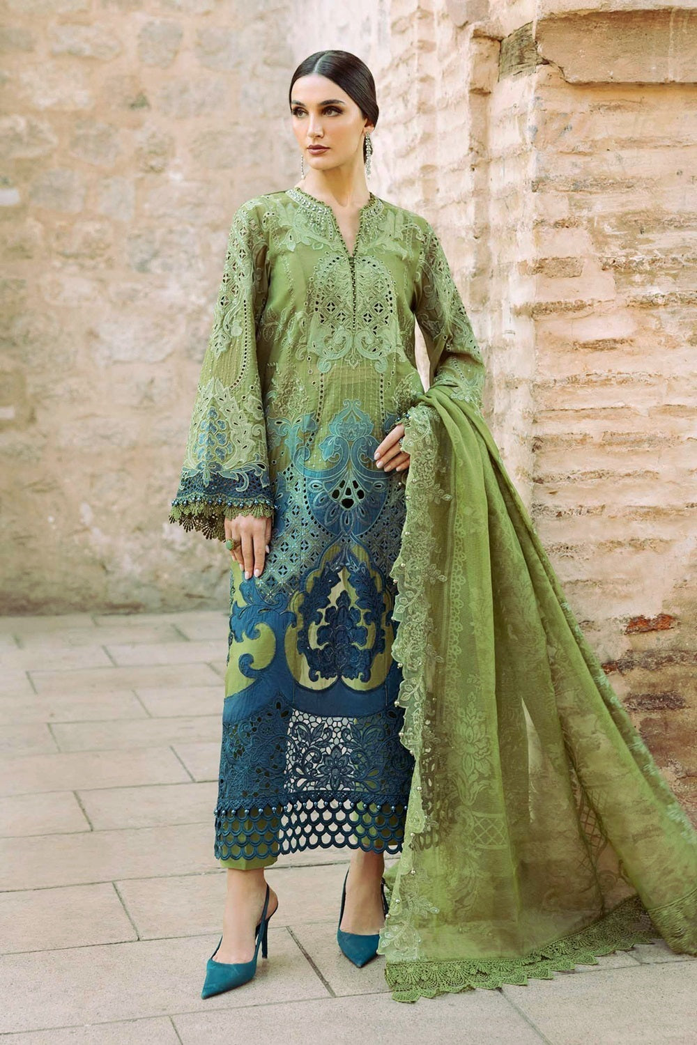 Maria.B. Voyage a'LUXE x Morocco Luxury Lawn'26 D-2501-A - TC-1599