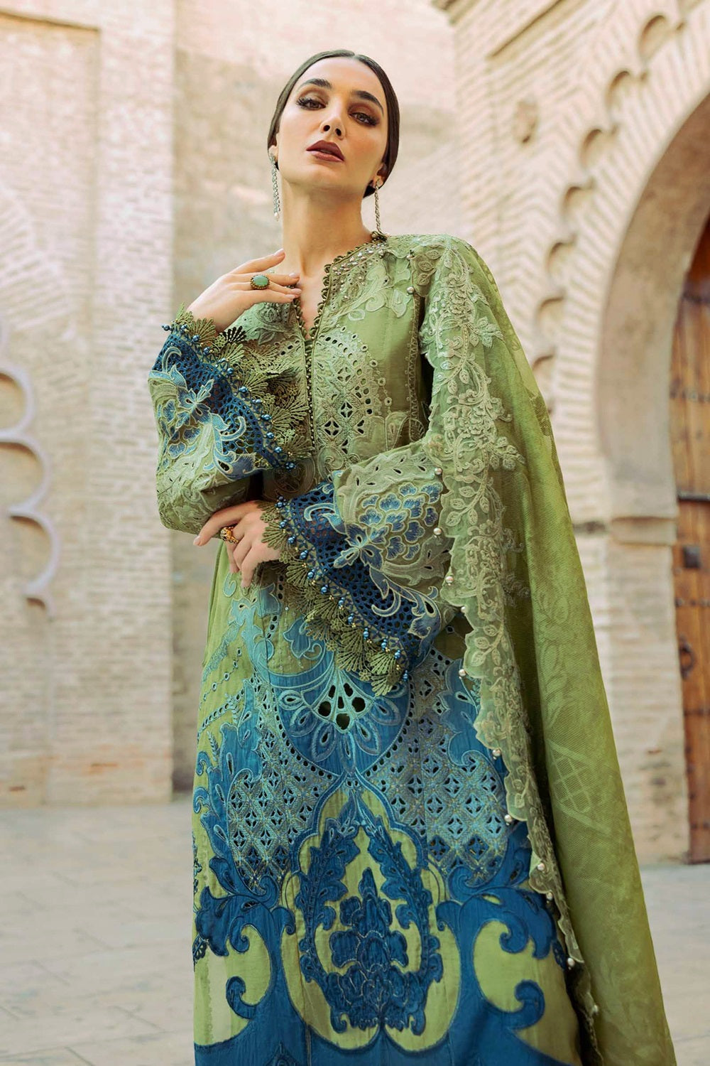 Maria.B. Voyage a'LUXE x Morocco Luxury Lawn'26 D-2501-A - TC-1599