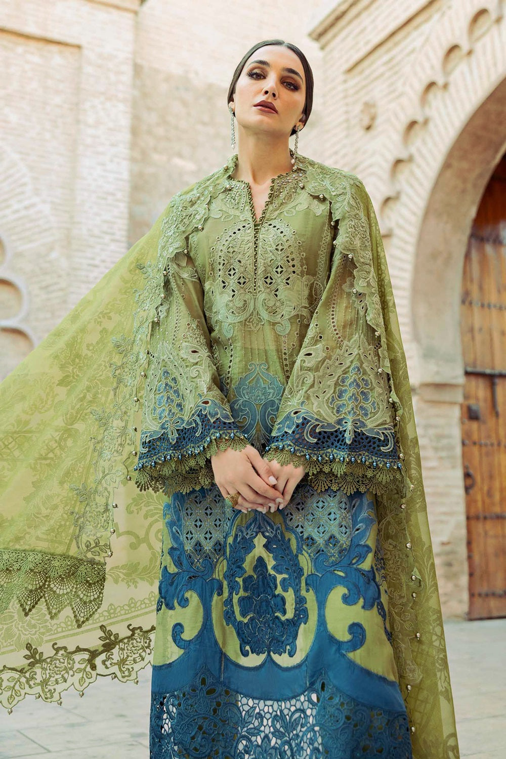 Maria.B. Voyage a'LUXE x Morocco Luxury Lawn'26 D-2501-A - TC-1599