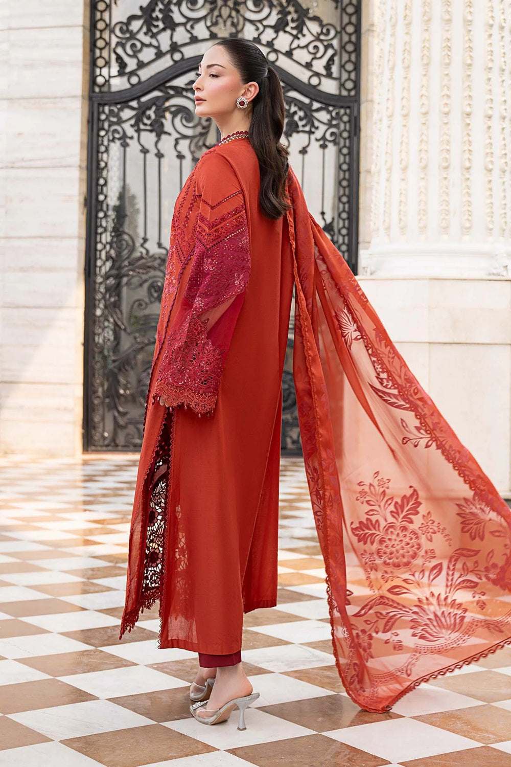 Maria.B. Luxury Embroidered Lawn Eid Edit'26 - ELS-26-13 - TC-1701