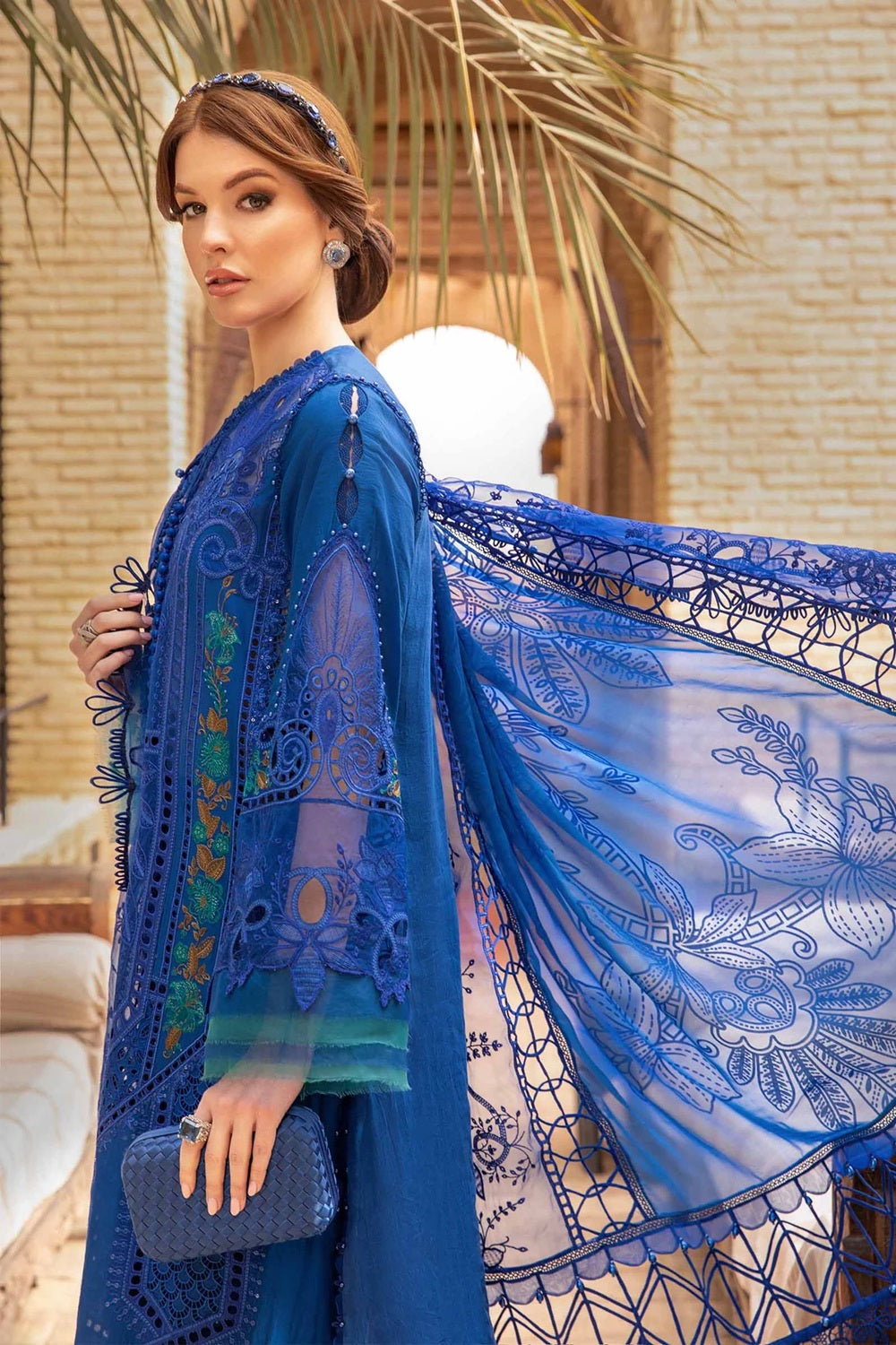 Maria.B Embroidered Luxury Lawn - D-2404-B - TC-800